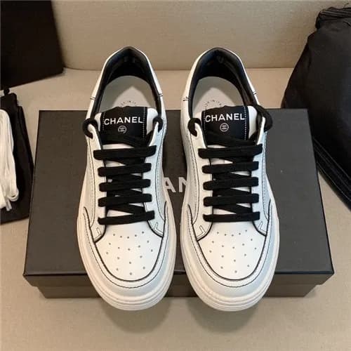 Chanel 2021 Women's Leather Sneakers,CHAS0636 … - 1