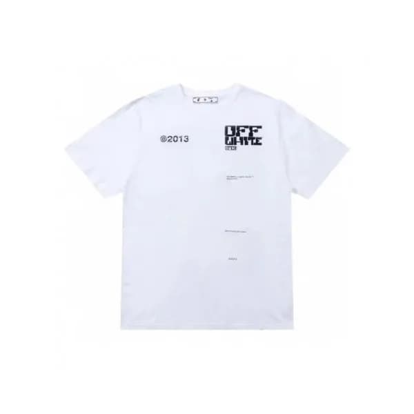 Off-white Mm/Wm Printing Logo Crew - neck Cotton … - 1