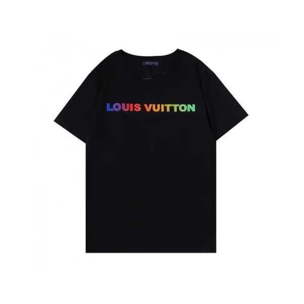 Louis vuitton Mm/Wm Logo Short Sleeved Tshirts Bl… - 1
