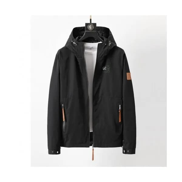Loewe Mens Logo Casual Jackets Black - 로에베 2021 남… - 1