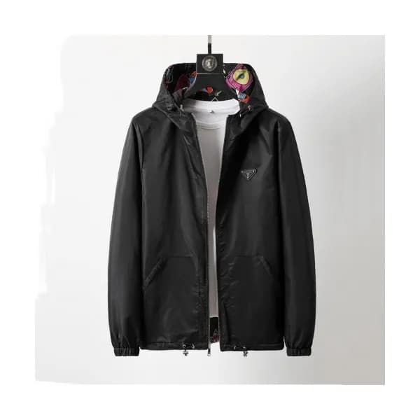 Prada Mens Logo Casual Jackets Black - 프라다 2021 남… - 1