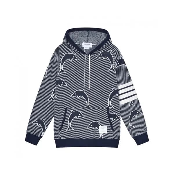 Thom Browne Mm/Wm Casual Hoodie Navy - 톰브라운 2021 … - 1