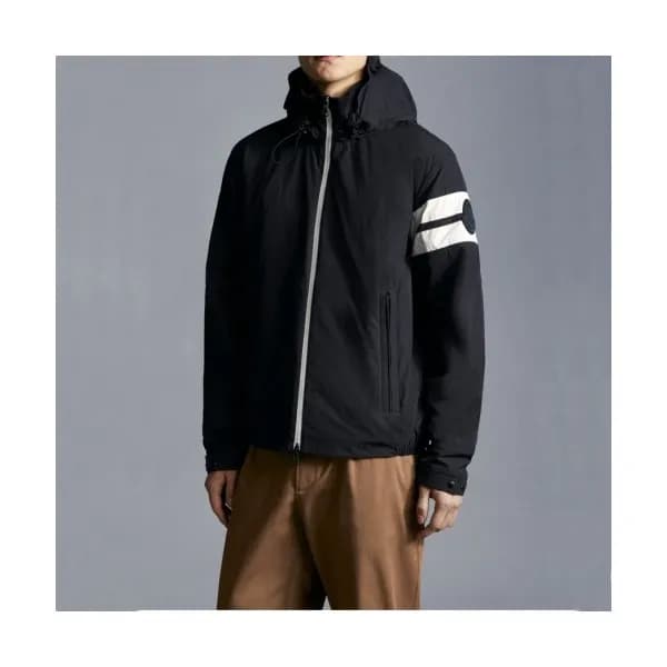 Moncler Mens Logo Casual Jackets Black - 몽클레어 202… - 1