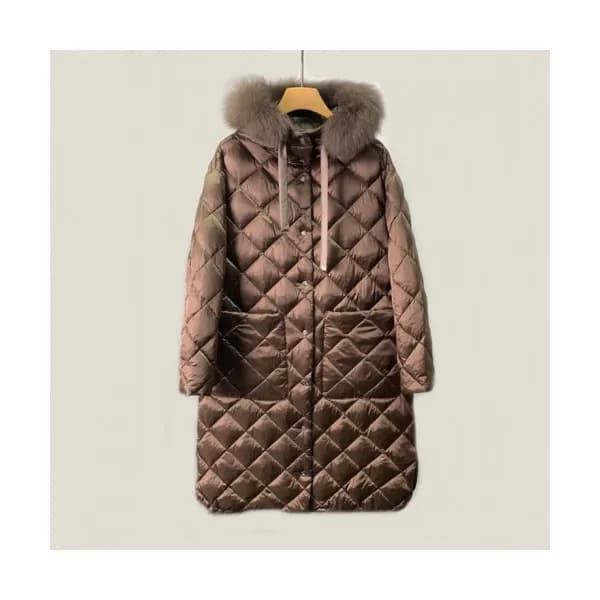 Maxmara Ladies Duck Down Long Padding Brown - 막스마… - 1