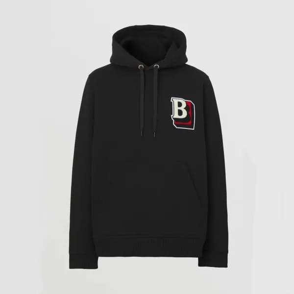 버버리 남/녀 클래식 블랙 후드티 - Unisex Black Hoodie - bur0429… - 1