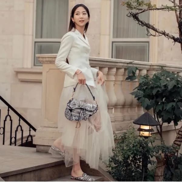디올 여성 클래식 블루 새들백 - Dior Womens Blue Saddle Bag - d… - 1