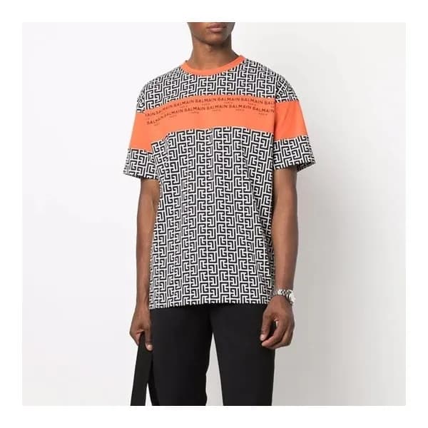 발망 남성 유니크 블랙 반팔티 - Mens Black Tshirts - bam0159x - 1