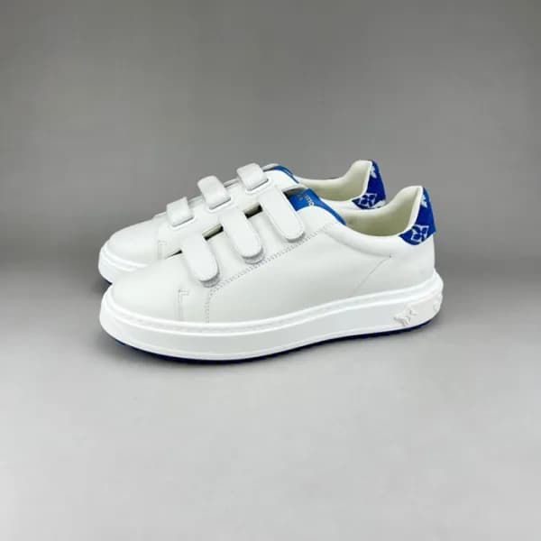 루이비통 남/녀 벨크로 화이트 스니커즈 - Mens Unisex Sneakers - lou… - 1