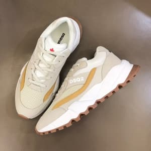 디스퀘어드 남성 트렌디 베이지 스니커즈 - Mens Beige Sneakers - dsq0…