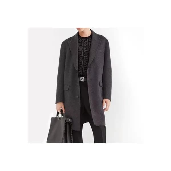 펜디 남성 모던 블랙 코트 - Mens Black Coats - fen01283x - 1