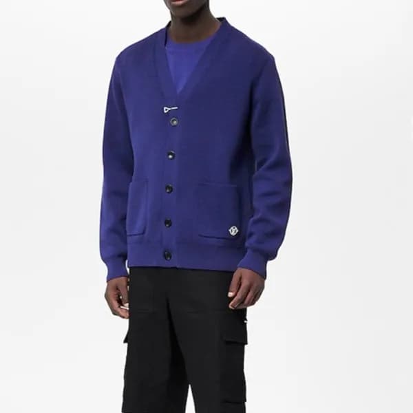 루이비통 남/녀 네이비 가디건 - Unisex Navy Cardigan - lou05237… - 1