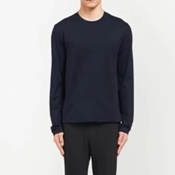 프라다 남성 크루넥 블랙 맨투맨 - Prada Mens Black Tshirts - pra… - 1