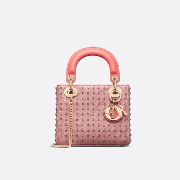 디올 여성 핑크 레이디백 - Dior Womens Pink Lady Bag - di96x - 1