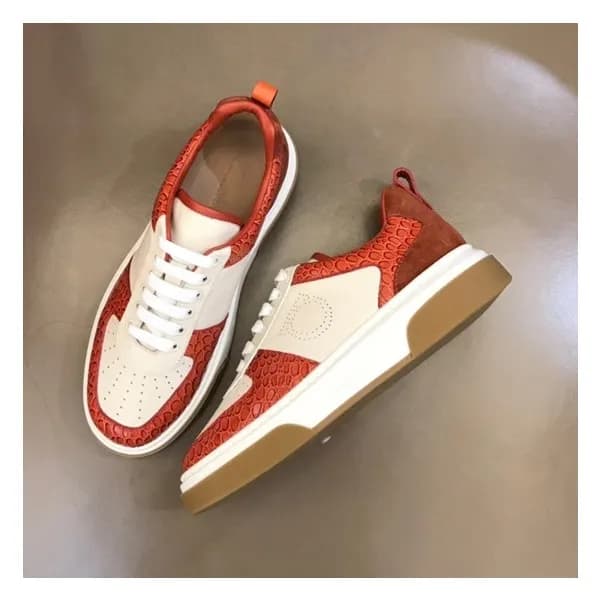 페라가모 남성 오렌지 스니커즈 - Ferragamo Mens Orange Sneakers … - 1
