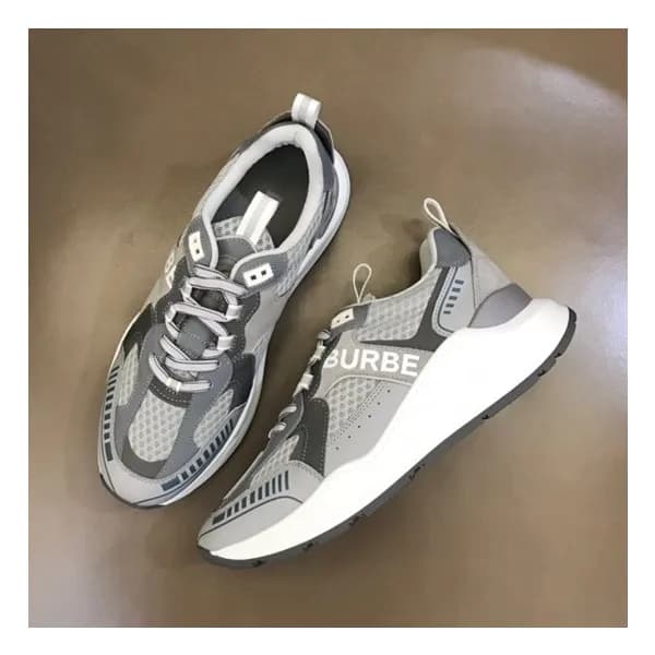 버버리 남성 트렌디 그레이 스니커즈 - Burberry Mens Gray Sneakers … - 1