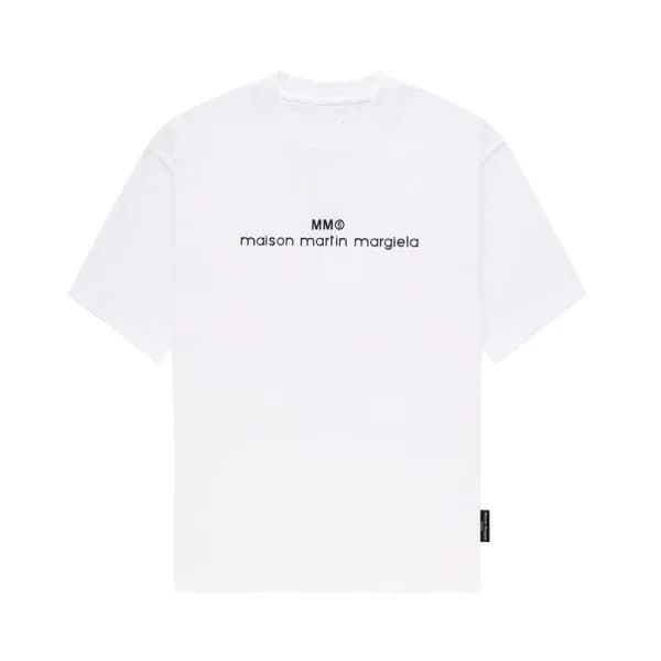 메종마르지엘라 남/녀 크루넥 화이트 반팔티 - Maison Margiela Unisex W… - 1