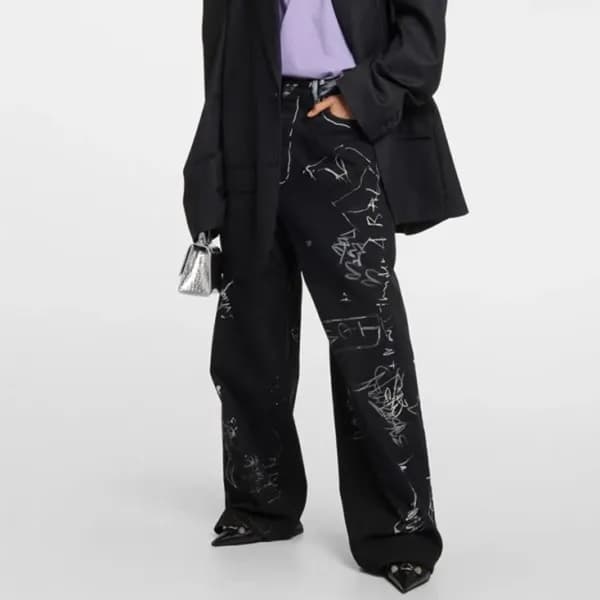 발렌시아가 남성 블랙 청바지 - Balenciaga Mens Black Jeans - ba… - 1