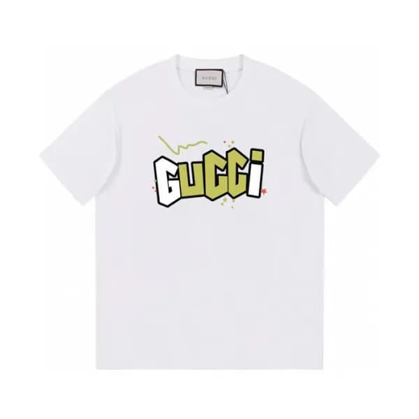 구찌 남/녀 화이트 크루넥 반팔티 - Gucci Unisex White Short slee… - 1