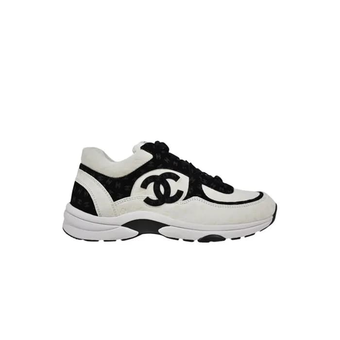 샤넬 여성 프리트 카프스킨 스니커즈 【매장-500만원대】 - Chanel Womens Bl… - 1
