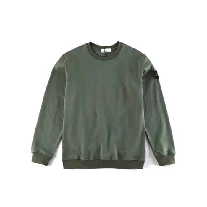 스톤아일랜드 남성 모던 카키 맨투맨 - Stone Island Mens Khaki Tshi… - 1