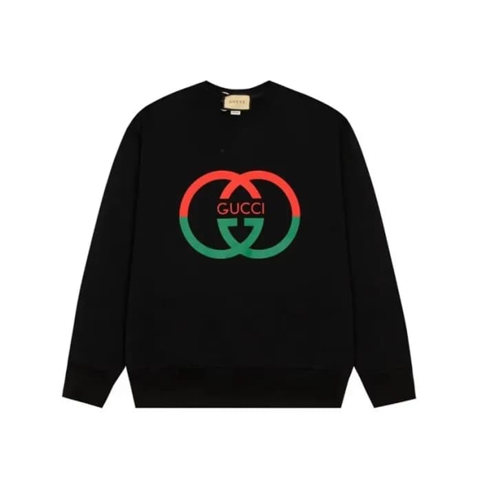 구찌 남성 베이직 블랙 맨투맨 - Gucci Mens Black Tshirts - gu11… - 1