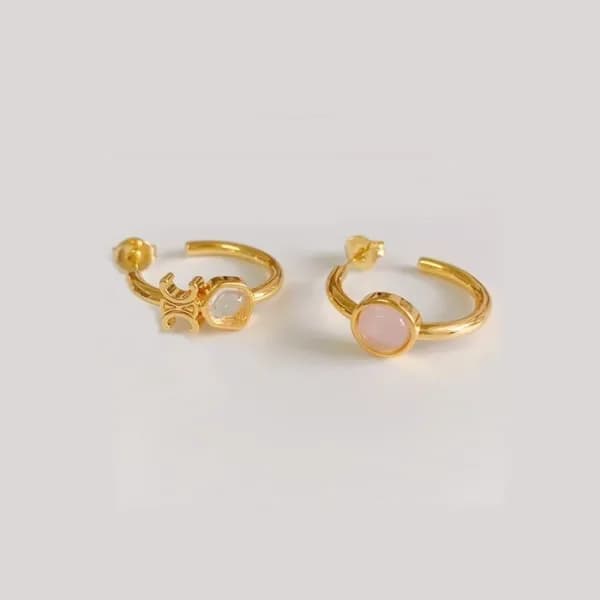 셀린느 여성 골드 이어링 - Celine Womens Gold Earring - acc53… - 1