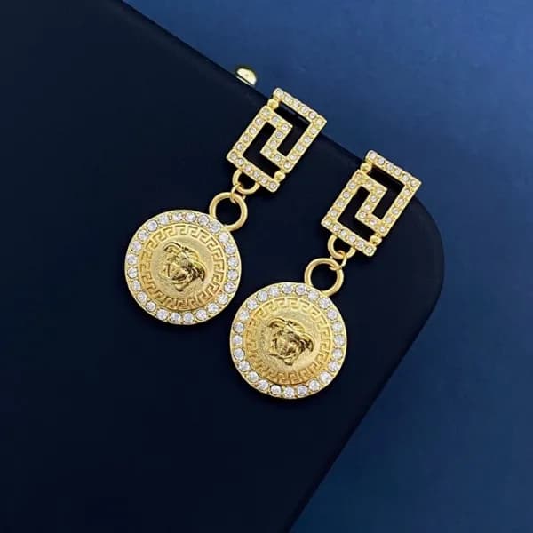 베르사체 여성 옐로우 골드 이어링 - Versace Womens Yellow Gold Ea… - 1