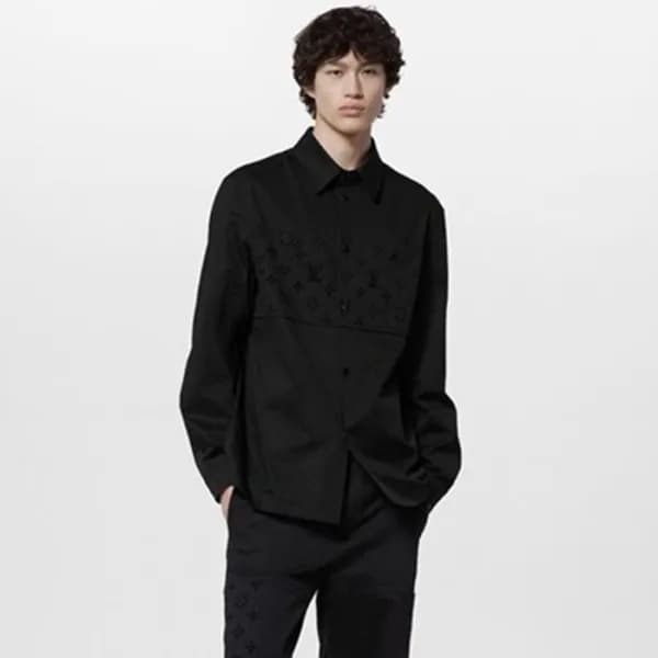 루이비통 남성 블랙 셔츠 - Louis vuitton Mens Black Shirts - … - 1