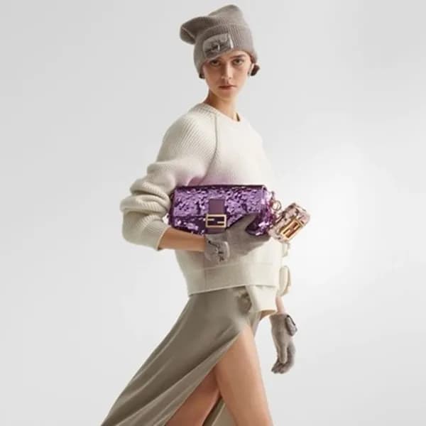 펜디 여성 퍼플 바게트 백 - Fendi Womens Baguette Bag - feb21… - 1