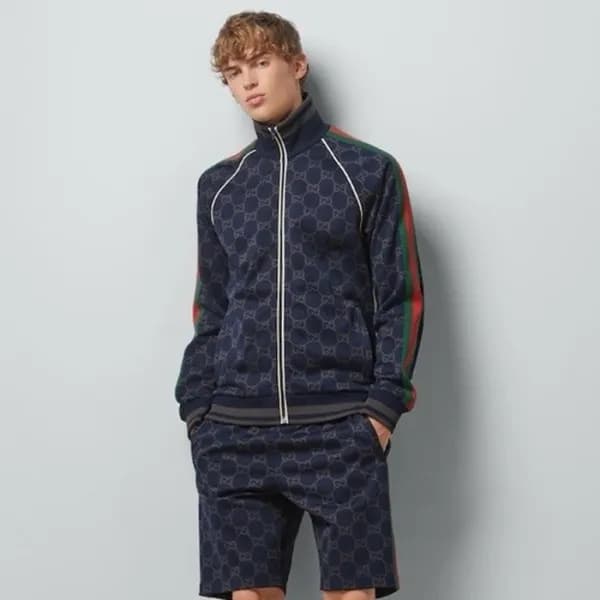 구찌 남성 네이비 후드티 - Gucci Mens Navy Hoodie - guc298x - 1