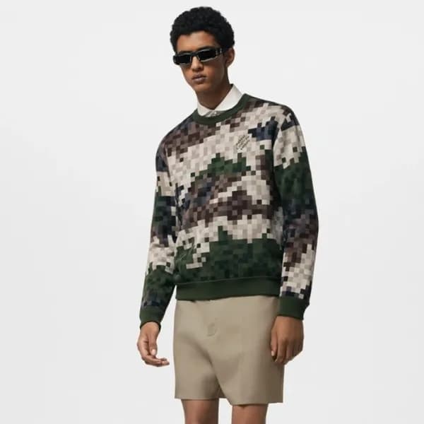 루이비통 남성 크루넥 니트 - Louis vuitton Mens Round Knitwear… - 1