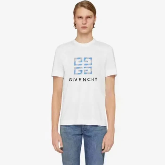 지방시 남성 화이트 티셔츠 - Givenchy Mens White Tshirts - gic… - 1