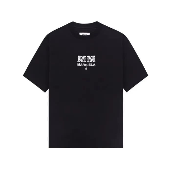 메종 마르지엘라 남/녀 블랙 티셔츠 - Maison Margiela Unisex Tshir… - 1