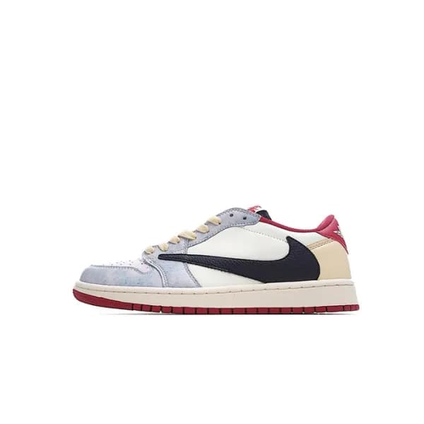 나이키 남/녀 블루 스니커즈 - Nike Air Jordan 1 Low Unisex Sne… - 1