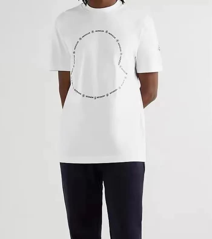몽클레어 남성 화이트 티셔츠 - Moncler Mens White Tshirts - moc… - 1