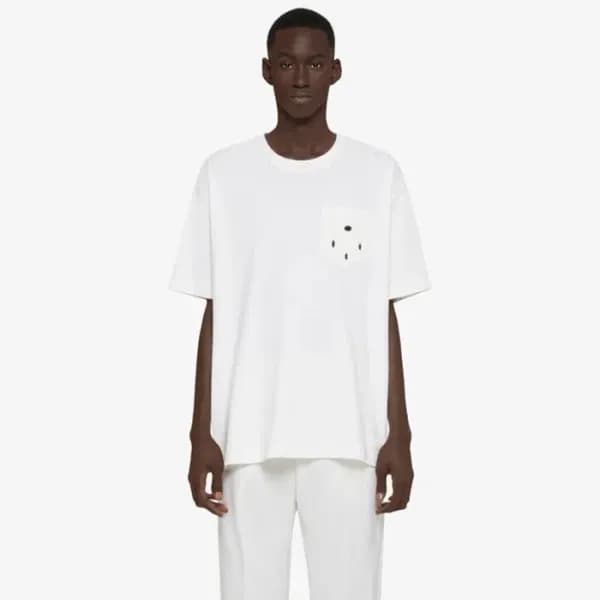 지방시 남성 화이트 반팔 티셔츠 - Givenchy Mens White Tshirts - … - 1