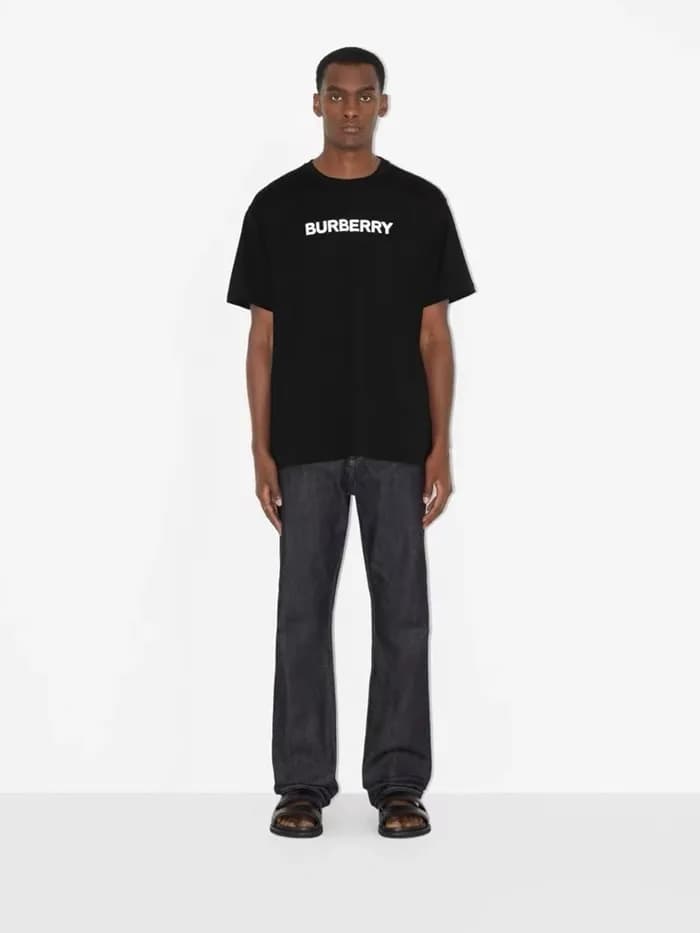 버버리 남성 블랙 티셔츠 - Burberry Mens Black Tshirts - buc3… - 1