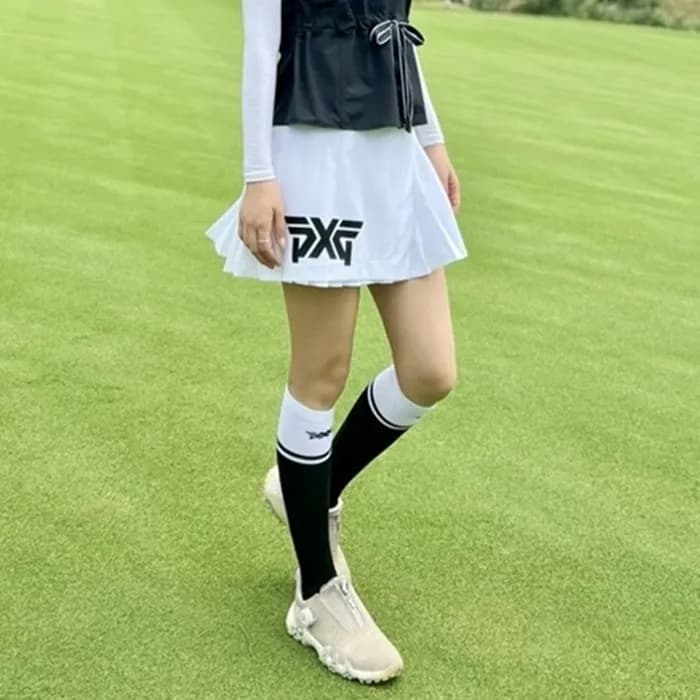 PXG 여성 언발란스 플리츠 스커트 - gol710x - 1
