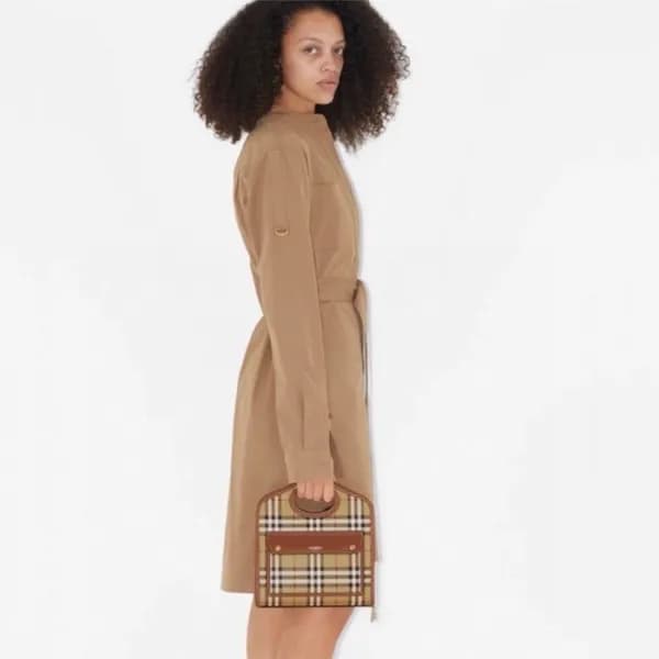 버버리 여성 베이지 토트백 - Burberry Womens Beige Tote Bag - … - 1