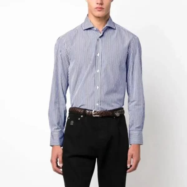 브루넬로쿠치넬리 남성 클래식 셔츠 - Brunello Cucinelli Mens Class… - 1