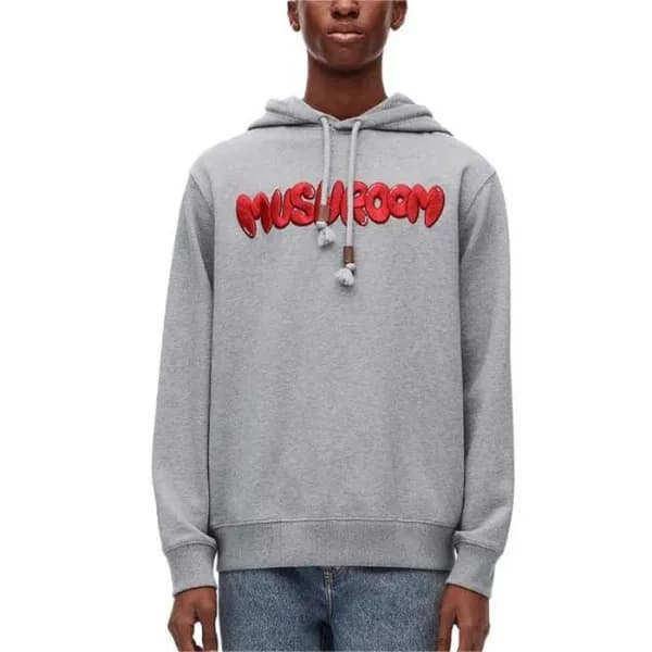 로에베 남성 그레이 후드티 - Loewe Mens Gray Hoodie - loc3630x - 1