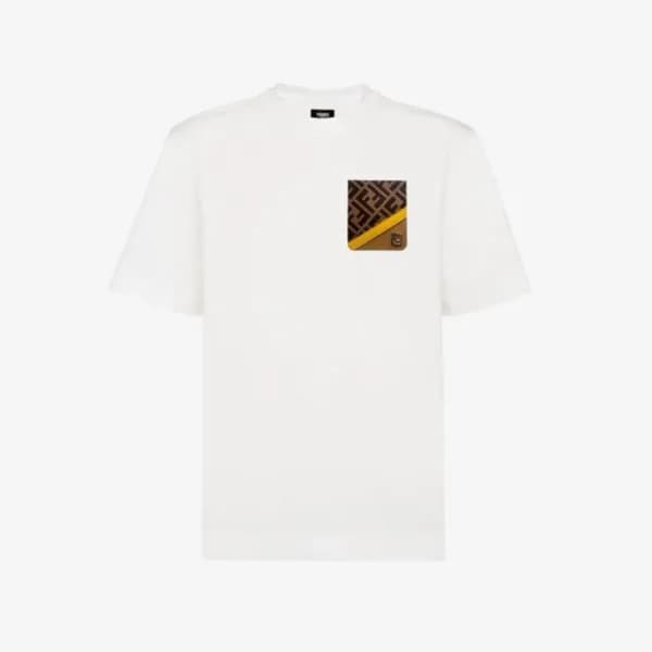 펜디 남성 라운드 반팔 티셔츠 - Fendi Mens Round Tshirt - fec48… - 1