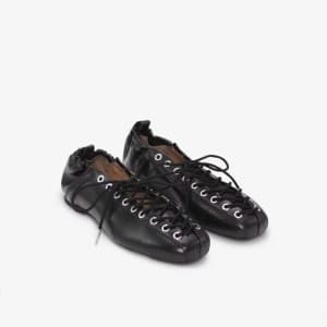 가니 여성 올레텍스 레이스업 발레리나 - Ganni Womens Oleatex Lace-U…
