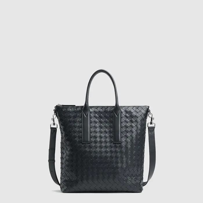 보테가베네타 남성 인트레치아토 지퍼 N/S 토트 백 - Bottega Veneta Mens… - 1