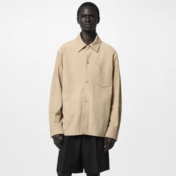 루이비통 남성 가죽 재킷 - Louis vuitton Mens Leather Jacket … - 1