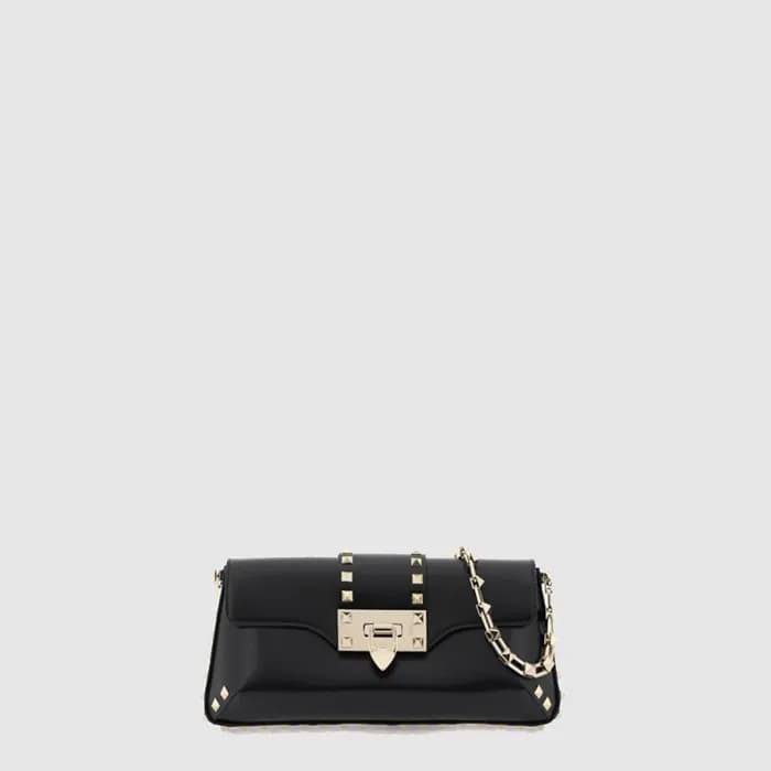 발렌티노 여성 레더 락스터드 숄더 백 - Valentino Womens Leather Ro… - 1