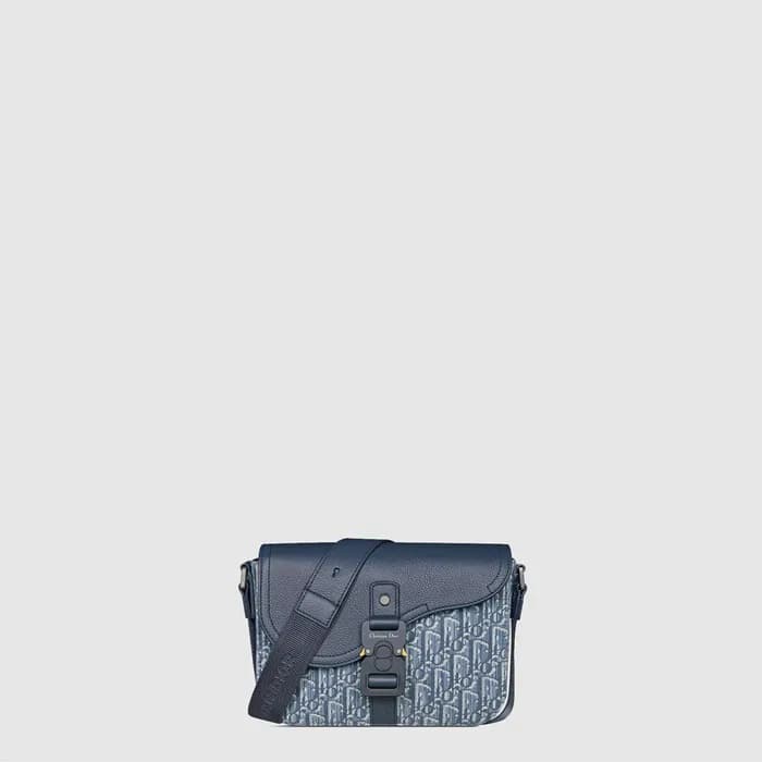 디올 남성 새들 스몰 플랩 스트랩 백 - Dior Mens Saddle Small Flap… - 1