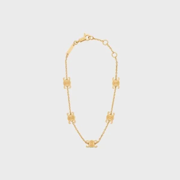 셀린느 여성 골드 팔찌 - Celine Womens Gold Bangle - acc6183… - 1