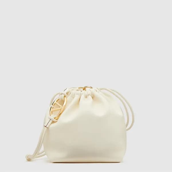 발렌티노 여성 브이로고 푸프 버킷 백 - Valentino Womens V-Logo Pou… - 1