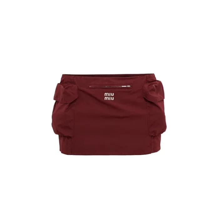 미우미우 여성 포켓 미니 스커트 - Miumiu Womens Pocket Mini Skir… - 1